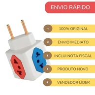 Kit 5 Benjamim Power Cubo: Multiplicador de Tomadas 4 Entradas Bivolt 10A/20A - imagem 5