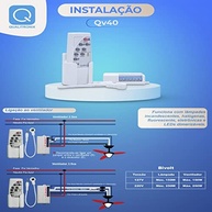 Controle Remoto QV40 para Ventilador e Lâmpada com Timer, Dimmer e Alcance de 15m – Bivolt - imagem 5