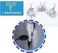 KIT 2x Adaptador Tomada T 3 Entradas Bivolt 10A 250V Plug Fino - Mais Conexões! - imagem 3