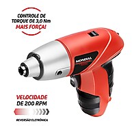 Parafusadeira Sem Fio Mondial: Kit 44 Peças + Bivolt - imagem 2