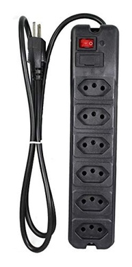 Filtro de Linha 6 Tomadas Preto Bivolt NTC PTE0206: Proteção e Praticidade para Seus Equipamentos - imagem 3