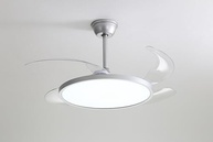 Ventilador de Teto Lótus Prata Bivolt com LED e Controle Remoto – Refresque seu Ambiente com Estilo - imagem 4