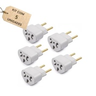 Kit 5 Adaptadores Tomada Universal 10A/20A Bivolt - Segurança e Versatilidade para Todos os Seus Aparelhos - imagem 2