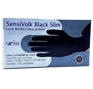 Luva Volk Sensivolk Black Slim Tamanho 9G: Proteção e Sensibilidade Máxima (100 Unidades) - imagem 2