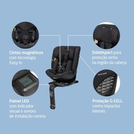 Cadeirinha Maxi-Cosi Spinel Plus 360°: Segurança e Conforto do Nascimento aos 36kg (Authentic Black) - imagem 4