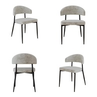 Cadeira Bless Fixa com 4 Pés - 4 Unidades | Design Moderno e Durável para Ambientes Compactos - imagem 1