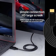 Cabo DisplayPort para HDMI 4K 144Hz e 8K 60Hz Ultra HD - 1.8M Blindado - imagem 4