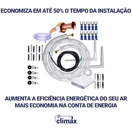 Kit Instalação Ar Condicionado Split 12.000 BTUs - Tubos Flangeados com Isolamento Térmico Blindado - imagem 3