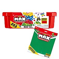 Blocos de Construção Max: 253 Peças + Base 25x25cm - imagem 1