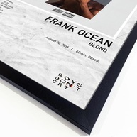 Quadro Álbum Spotify Blond - Frank Ocean - 40x60cm | Moldura Ecológica em Madeira de Reflorestamento - imagem 4