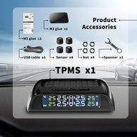 Cozy Blue TPMS Solar: Monitoramento Inteligente de Pressão de Pneu (0-6 BAR) - imagem 3