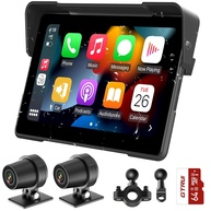 Navegador GPS Moto 17cm c/ Apple CarPlay & Android Auto, Câmeras 1080P, Tela Touch Bluetooth Duplo - imagem 1