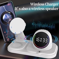 Central de Carga 3 em 1: Carregador Wireless + Bluetooth - imagem 3
