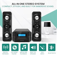 Sistema de Som Philco Compacto: Rádio FM Digital, Bluetooth, CD e USB | Preto Elegante - imagem 3