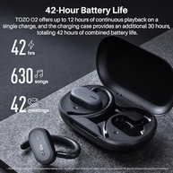 TOZO Open Buds: Fones de Ouvido Leves e Confortáveis com Bluetooth 5.3 e Ajuste Multi-ângulo - imagem 4