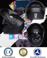 Capacete de Moto Modular Bluetooth com Intercomunicador Duplo - Segurança e Conectividade Total - imagem 5