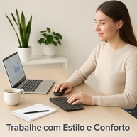 Combo Teclado e Mouse Bluetooth Ultrafino Sem Fio, Portátil e Recarregável E Teclado sem Fio - Compatível com Tablets Android, Celular, Smartphone, iPhone, iPad mini, Pro Air 10.2 10.9 11 12.9 - imagem 2