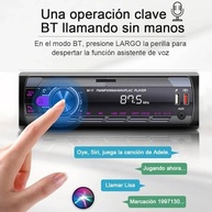 Som Automotivo FINYQBET 1DIN: Bluetooth, Dual USB Carregamento Rápido e Controle no Volante - imagem 3