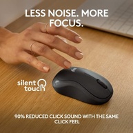Mouse Sem Fio Logitech M240 com Conexão Bluetooth, Clique Silencioso, Design Ambidestro Compacto, Bateria de 18 Meses, Compatível com Windows, macOS, ChromeOS - Grafite - imagem 3