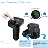 Adaptador Bluetooth Carro X8: Transmissor FM, Carregador Veicular MP3 e Mais - imagem 4