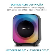 PartyBox AIWA PB-07: Som Potente 100W RMS, Bluetooth, RGB e IPX4 - A Festa na Palma da Mão! - imagem 5