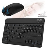 Combo de teclado e mouse Bluetooth ultrafino, portátil, recarregável, teclado sem fio para tablet Android, celular, smartphone, iPhone, iPad mini, Pro Air 10.2 10.9 11 12.9 33.0 cm (preto) - imagem 5