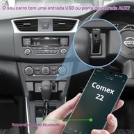 Receptor Bluetooth USB para Som Automotivo: Música sem Fio com Entrada Auxiliar P2 (Alcance 10m) - imagem 5