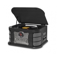 Vitrola Raveo Spazio Ebony: Reviva seus Clássicos com Bluetooth, CD, Cassete e Mais! - imagem 1