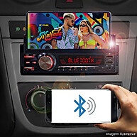 Central Multimídia Automotiva USB Bluetooth - imagem 2