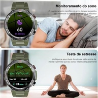 Smartwatch Militar Masculino UNITITY W50: Chamadas Bluetooth, 100 Esportes e IP68 - imagem 4