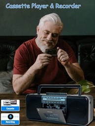 Gravador de Fita Cassete WIITHINK: Reviva Suas Memórias com Bluetooth, USB, SD e Rádio AM/FM/SW - imagem 5