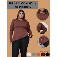 Blusa Assimétrica Plus Size: Estilo e Conforto! - imagem 1