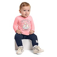 Blusa Bebê Manga Longa: Estilo Neon e Glitter! - imagem 1