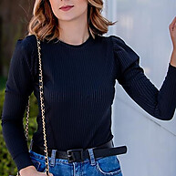 Blusa Canelada Princesa: Conforto e Estilo! - imagem 1