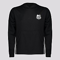 Blusa com Capuz Santos Rain Infantil Preta: Estilo e Conforto para Crianças - imagem 1
