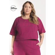 Blusa Devorê Marialícia: Elegância em Rosa! - imagem 1