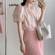 Blusa Feminina com Babados Lovito: Elegância e Conforto - imagem 1