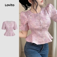 Blusa Feminina Elegante Lovito: Conforto e Estilo - imagem 1