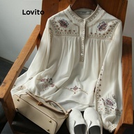 Blusa Floral Lovito: Elegância e Conforto! - imagem 1