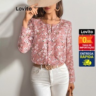 Blusa Floral Lovito: Estilo Casual e Conforto - imagem 1