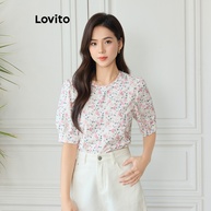 Blusa Floral Lovito: Estilo Casual e Frescor! - imagem 1
