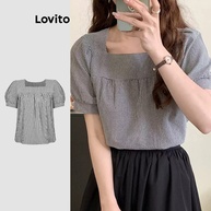 Blusa Gingham Lovito: Estilo Casual e Fresco - imagem 1