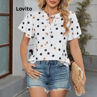 Blusa Lovito Bolinhas: Estilo Casual e Conforto - imagem 1