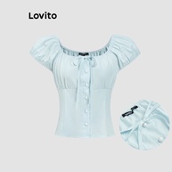 Blusa Lovito com Gravata: Estilo Casual e Fresco - imagem 1