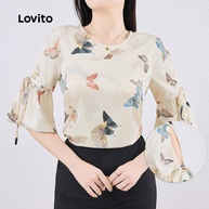 Blusa Lovito Elegante: Babados e Borboleta 🦋 - imagem 1