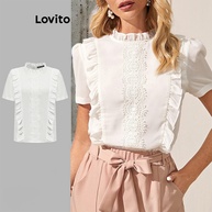 Blusa Lovito Elegante com Babados: Seu Novo Look! - imagem 1