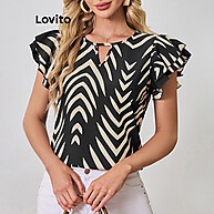 Blusa Lovito Geométrica: Estilo e Conforto! - imagem 1