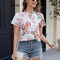 Blusa Lovito Renda Floral: Elegância e Conforto - imagem 1