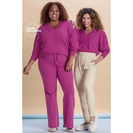 Blusa Marialícia Roxo: Estilo e Conforto! - imagem 1