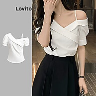 Blusa Ombro Frio Lovito: Elegância Assimétrica - imagem 1
